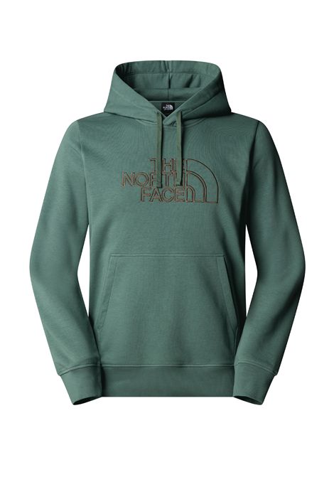 Felpa The North Face Drew Peak Light con Cappuccio Verde Uomo THE NORTH FACE | Felpe | NF0A8C1B-AQI1
